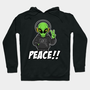 ALIEN PEACE IMAGE Hoodie